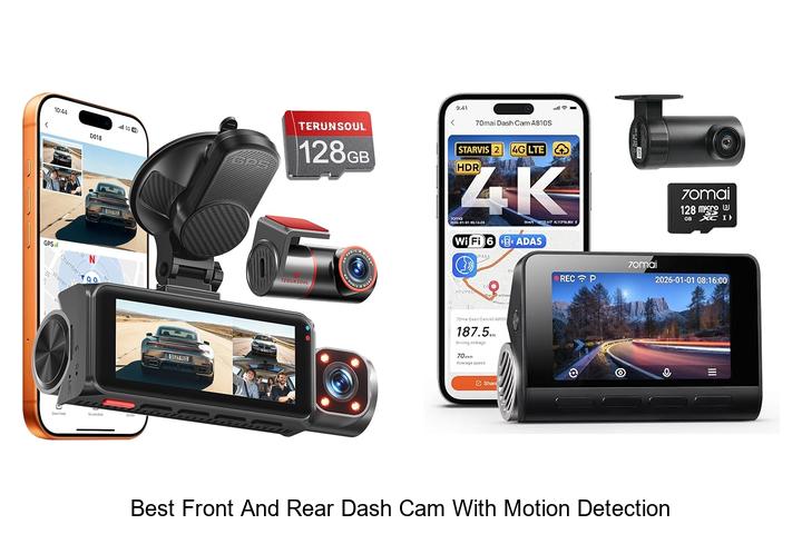 Top 12 Best Front And Rear Dash Cam With Motion Detection!